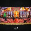کتیبه محرم با طرح حرم امام حسین (ع)