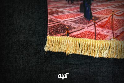 کتیبه محرم با طرح حرم امام حسین (ع)