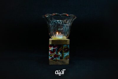 شمعدان طرح دار دکوری